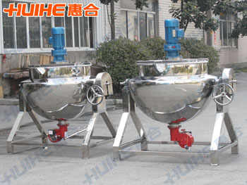 展示精美燃氣夾層鍋實拍照片,以及設備參數、特點、原理等